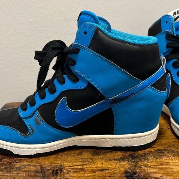 Nike Dunk ski high essential Black blue with hidden wedge size. Womens… - Picture 6 of 12